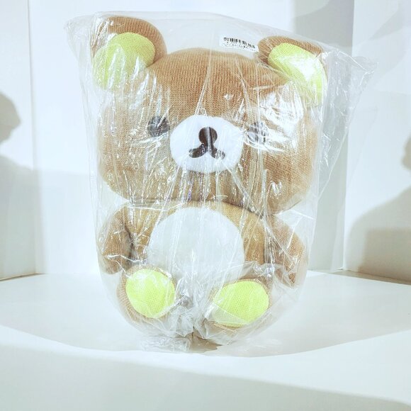 New San-x Large Rilakkuma Knitted Style Premium Plush Toreba Japan 42cm - Picture 2 of 3